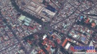 Ngã 6 Dân Chủ nhìn từ trên cao. Ảnh: Google maps