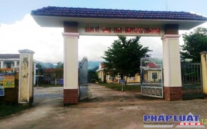 Trụ sở UBND xã Thông Thụ, nơi nhiều anh em cùng "làm quan".