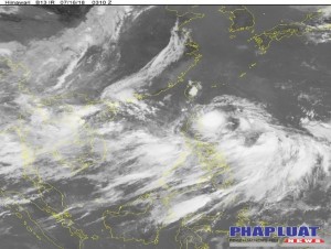 Vùng áp thấp mới có thể thành bão khi vào biển Đông