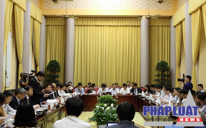 Toàn cảnh Họp báo. Ảnh: VPCTN